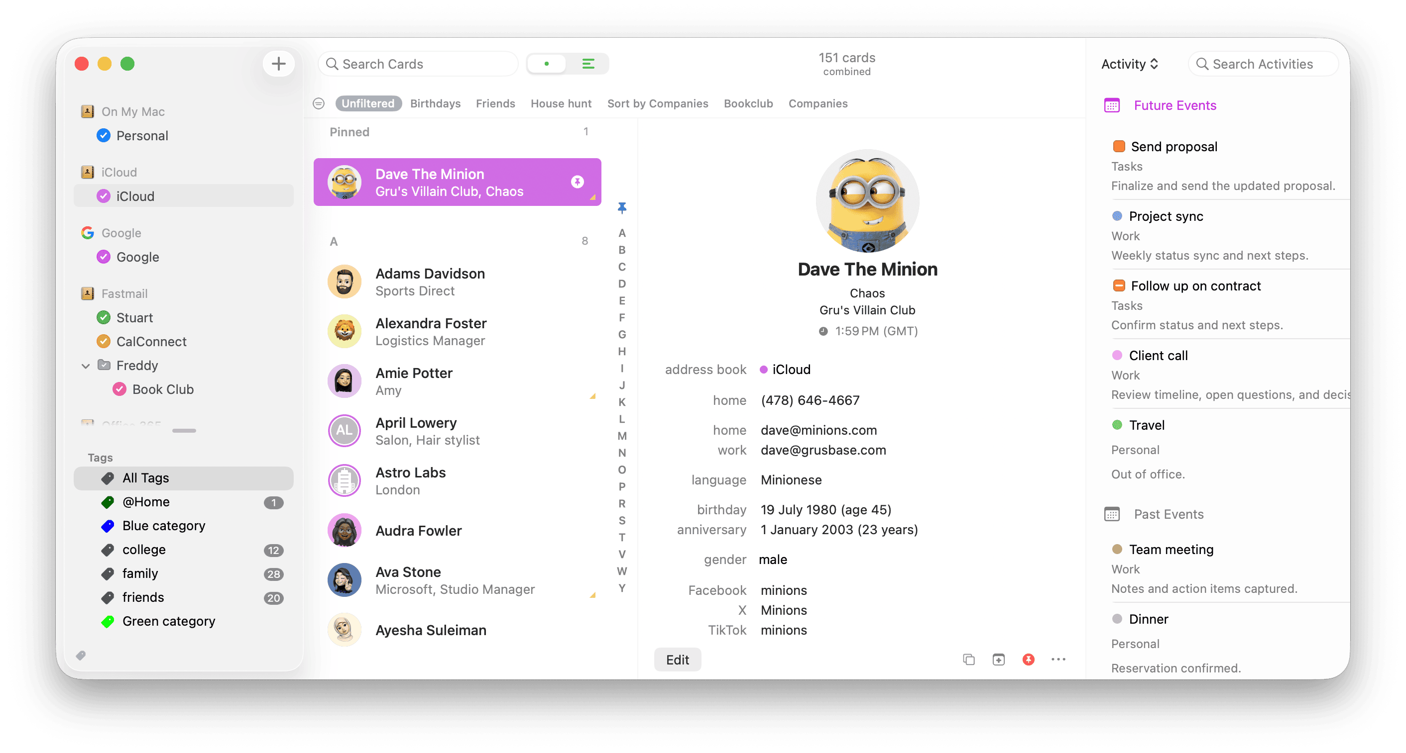 BusyContacts screenshot 1