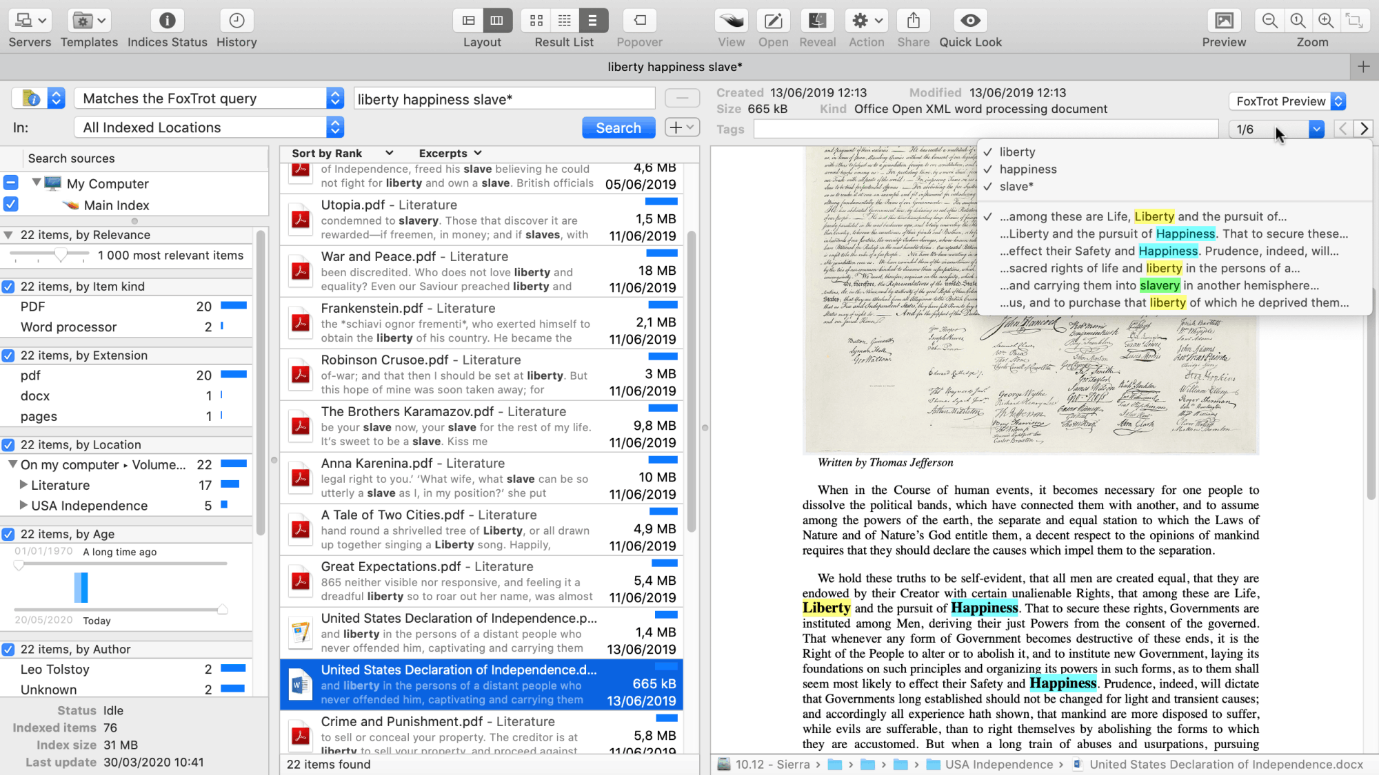 FoxTrot Search screenshot 1