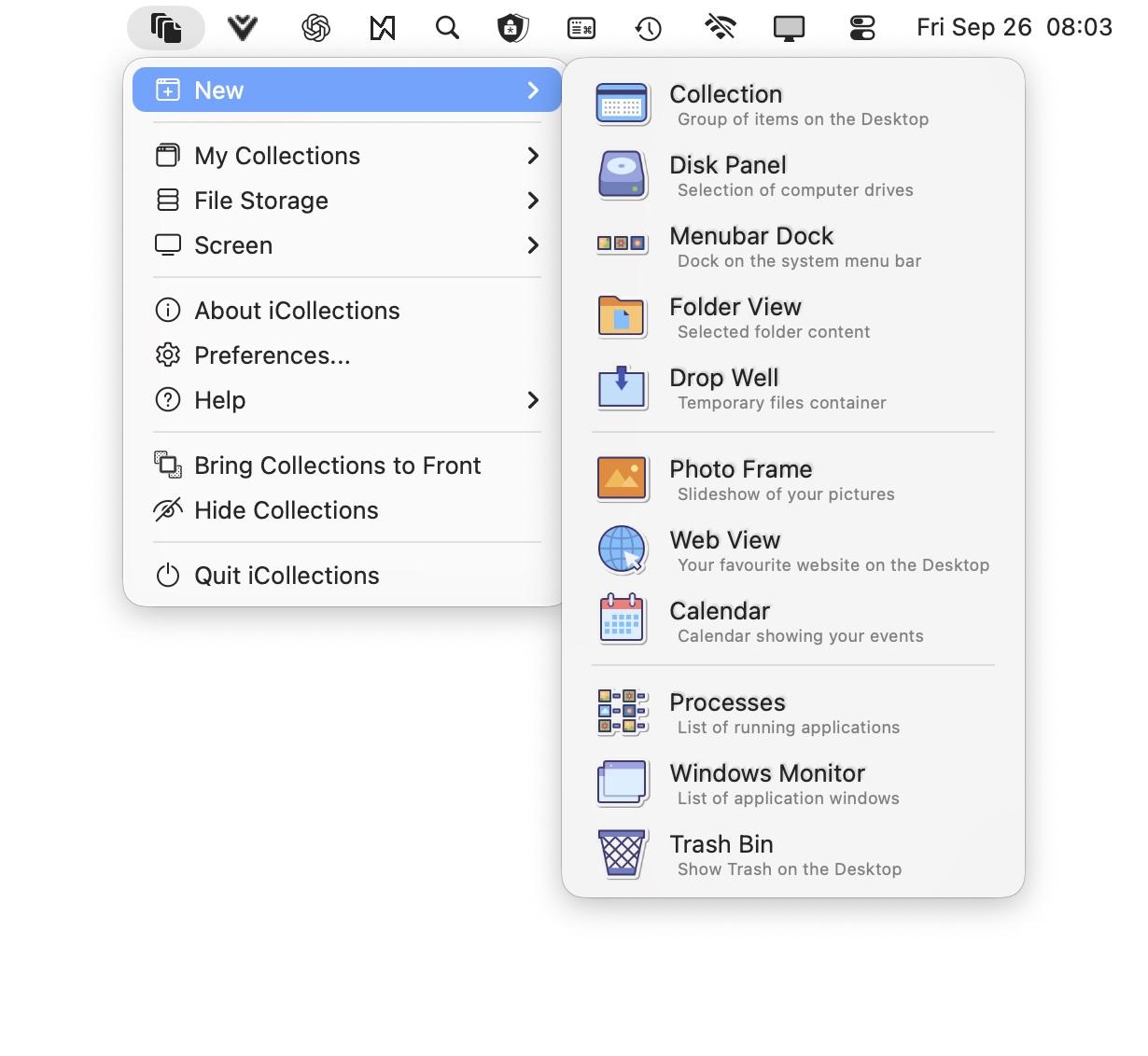iCollections screenshot 1