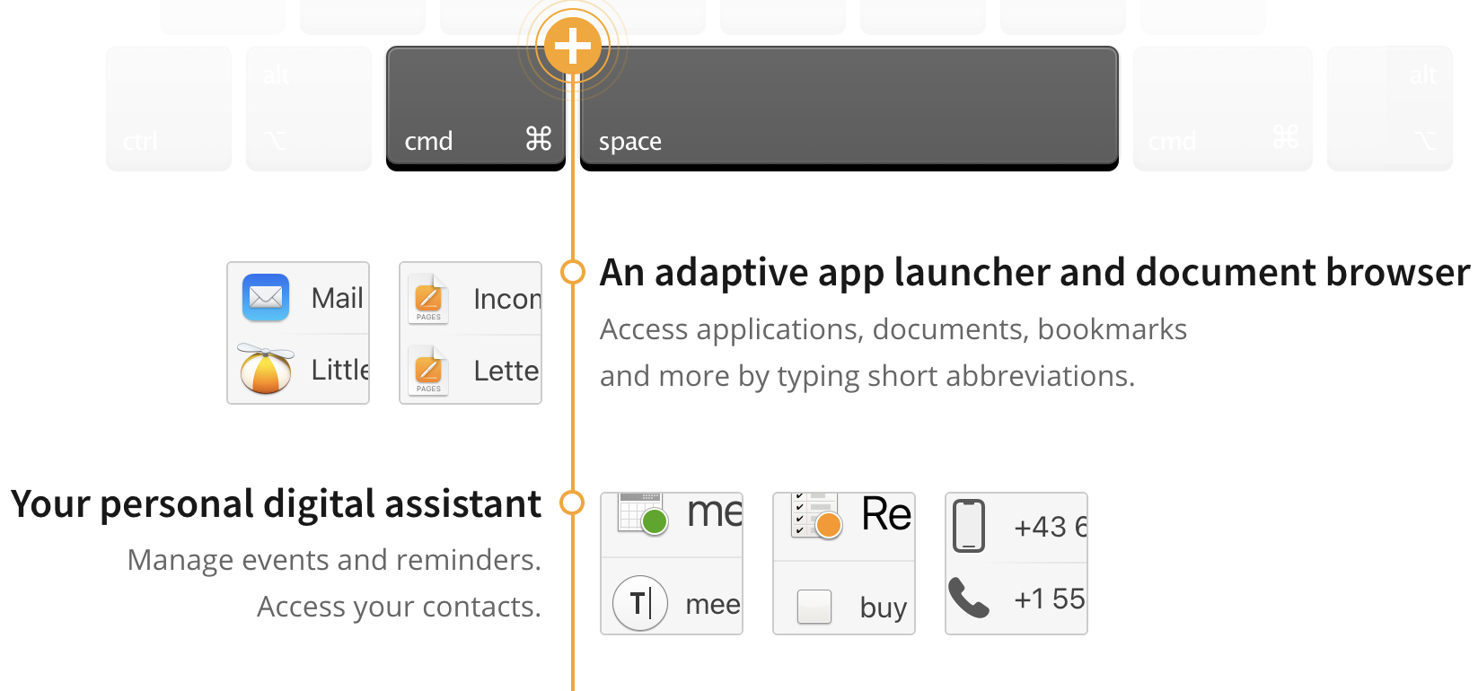 Trigger Instant Send and Send To workflows to route files or text to apps, folders, contacts, and services