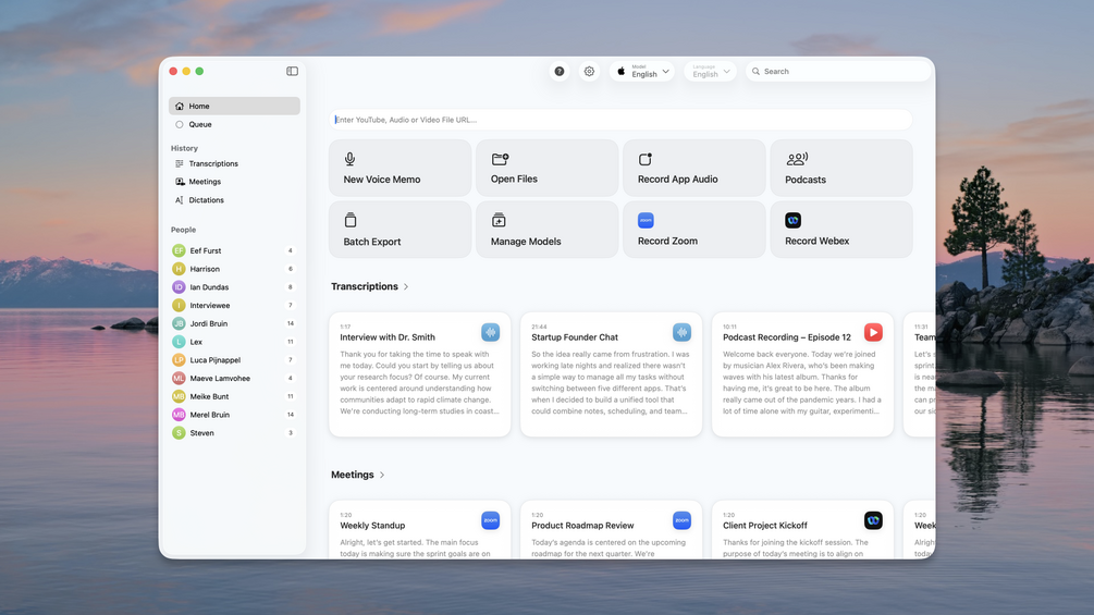 MacWhisper Pro screenshot 1
