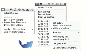 SwitchResX screenshot 1