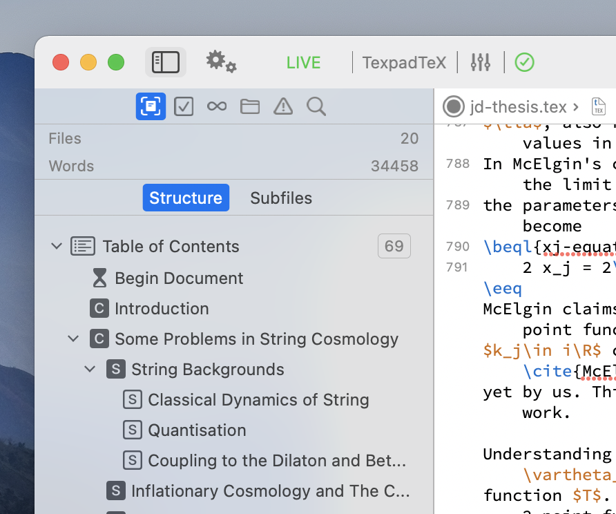 Use live typesetting to render PDF output as you write for faster iterative drafting