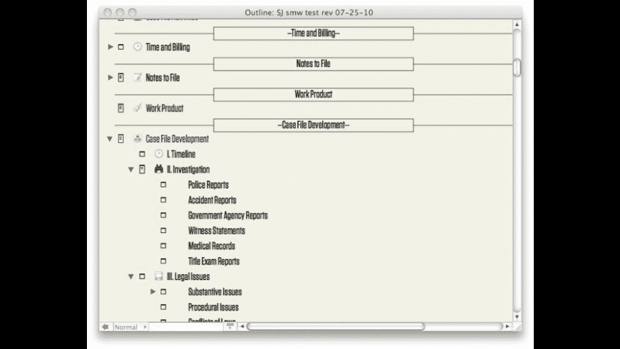 Switch between map, outline, chart, and timeline views to analyze the same material from different angles